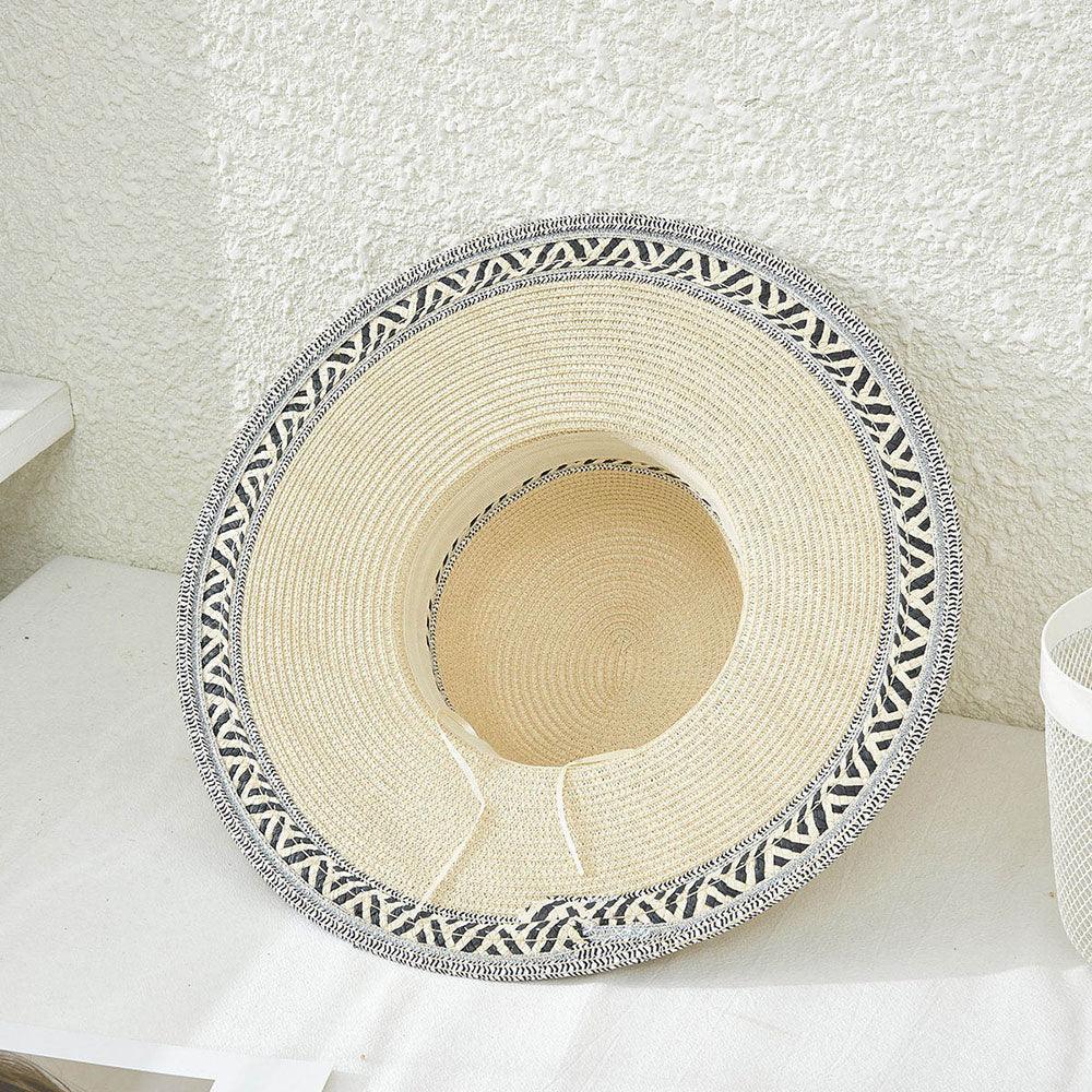Aztec Patterned Band Straw Sun Hat - Jewelry Store by Erik Rayo
