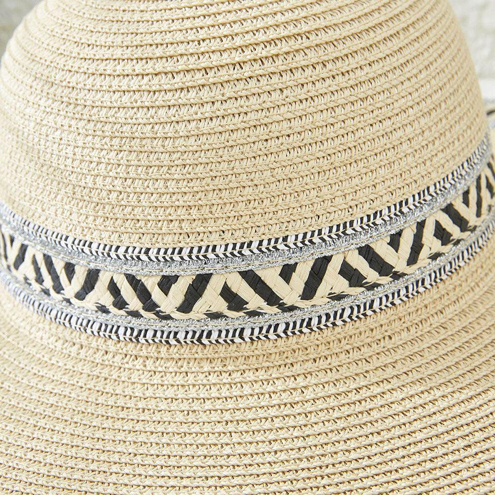 Aztec Patterned Band Straw Sun Hat - Jewelry Store by Erik Rayo