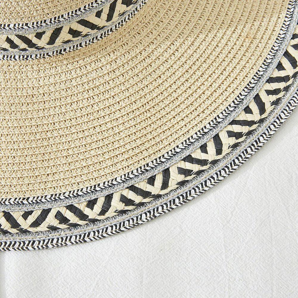 Aztec Patterned Band Straw Sun Hat - Jewelry Store by Erik Rayo