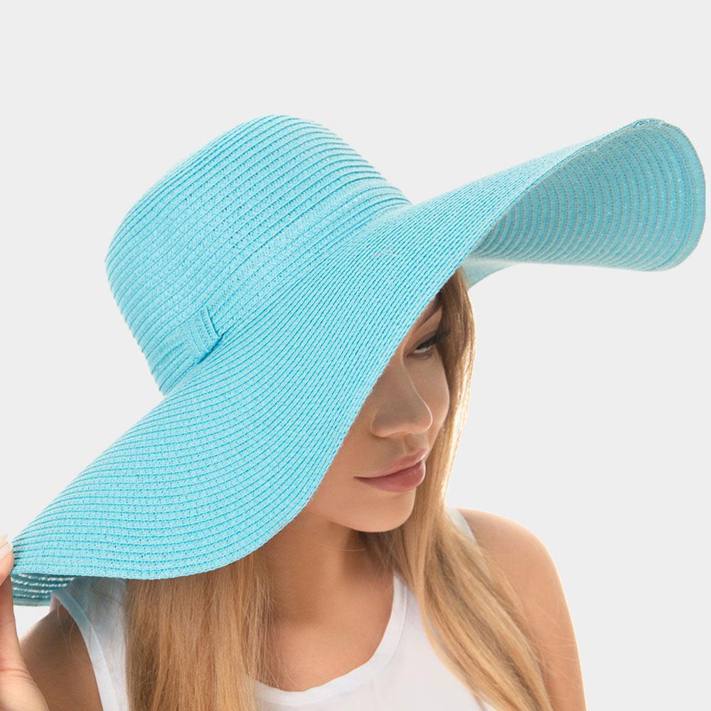 Solid Floppy Straw Sun Hat - Jewelry Store by Erik Rayo