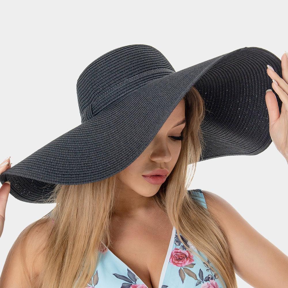 Solid Floppy Straw Sun Hat - Jewelry Store by Erik Rayo