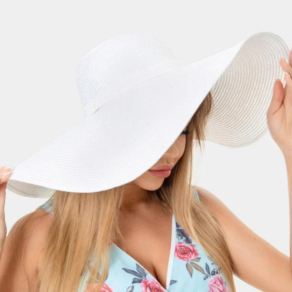Solid Floppy Straw Sun Hat - Jewelry Store by Erik Rayo