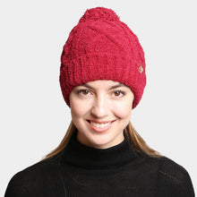 Load image into Gallery viewer, Solid Color Cable Knit Beanie
