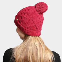 Load image into Gallery viewer, Solid Color Cable Knit Beanie
