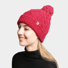 Load image into Gallery viewer, Solid Color Cable Knit Beanie
