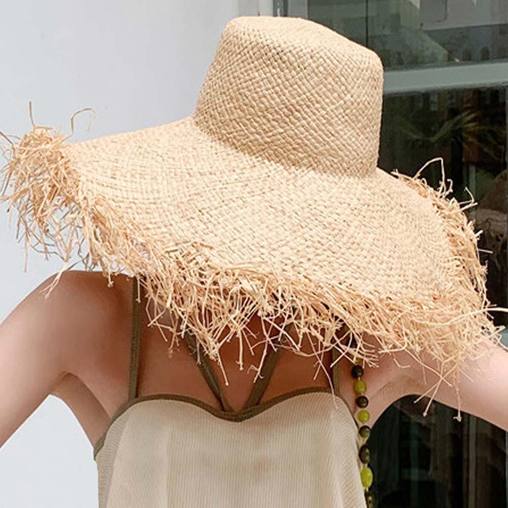 Frayed Straw Sun Hat