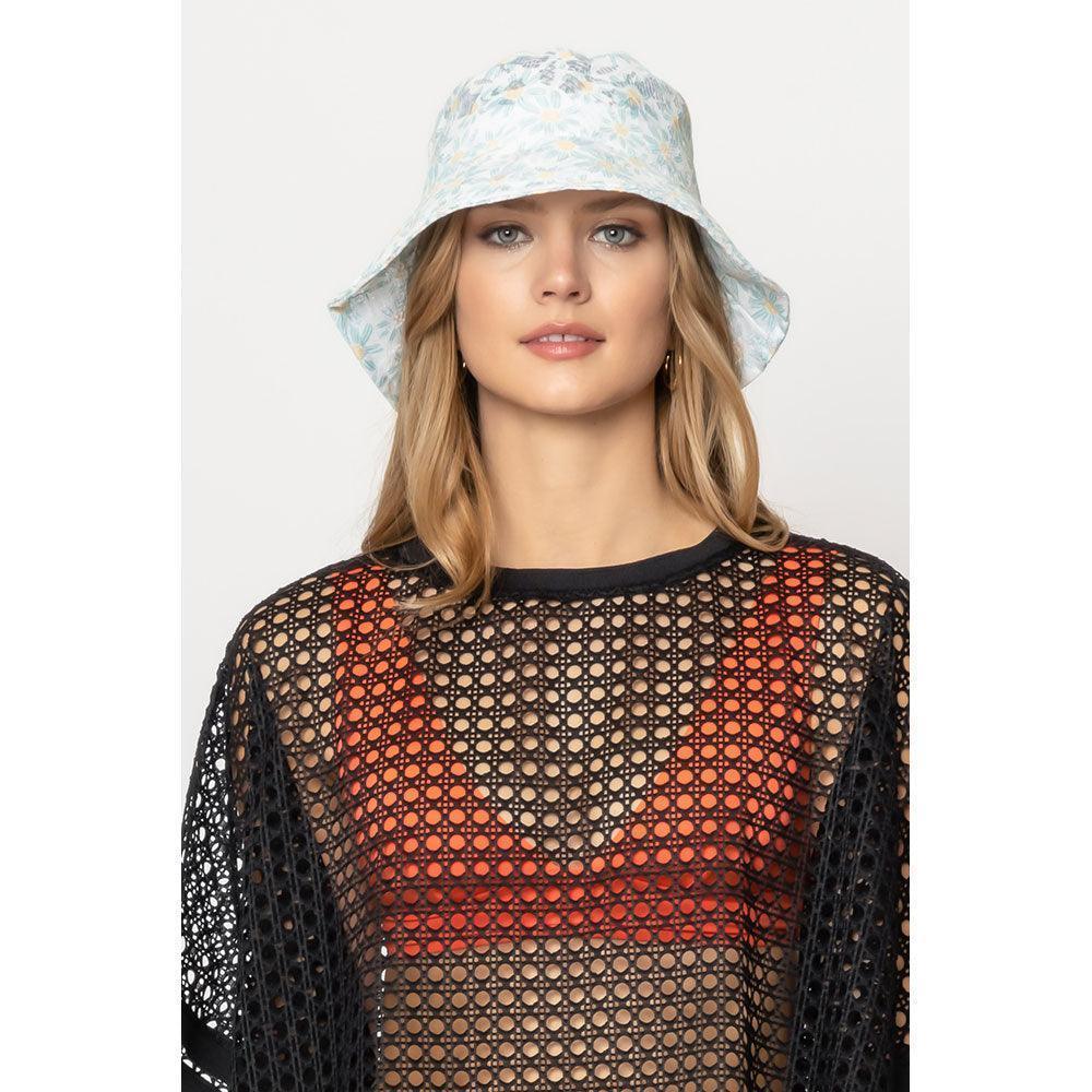 Daisy Flower Print Lace Bucket Hat - Jewelry Store by Erik Rayo