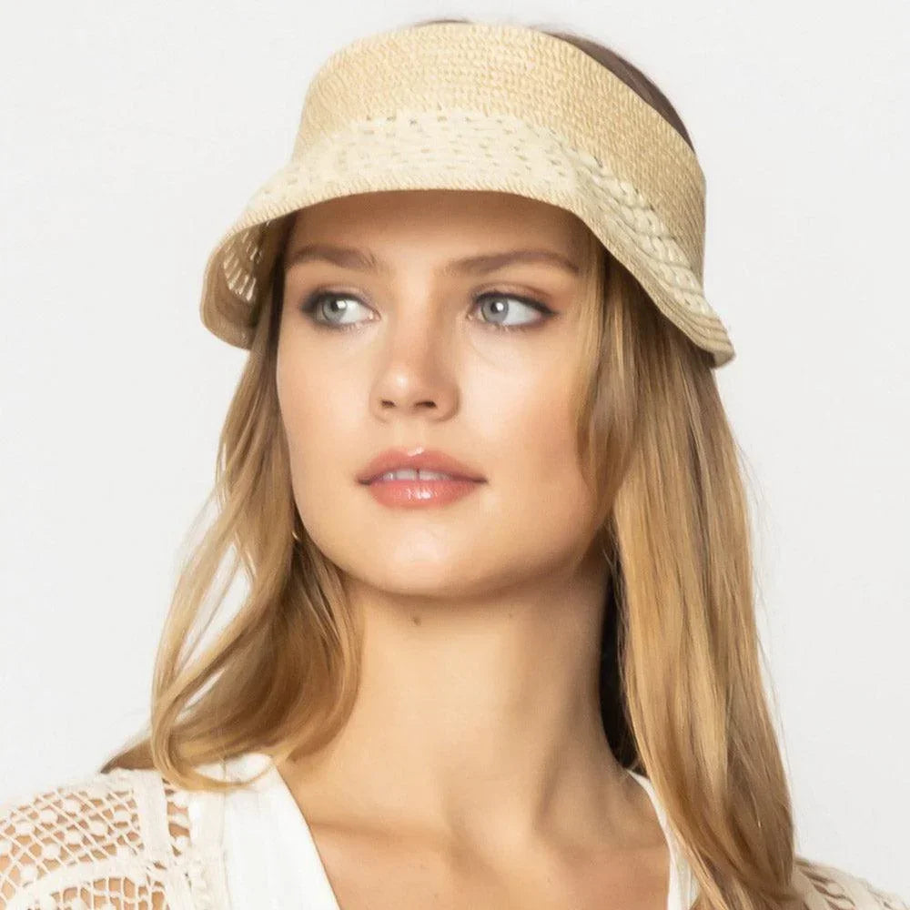 Straw Visor Sun Hat - Jewelry Store by Erik Rayo