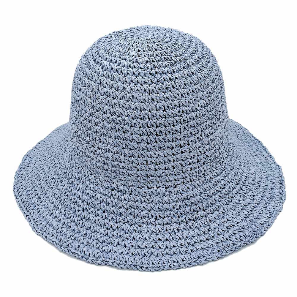 Solid Straw Bucket Sun Hat - Jewelry Store by Erik Rayo