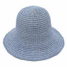 Load image into Gallery viewer, Solid Straw Bucket Sun Hat
