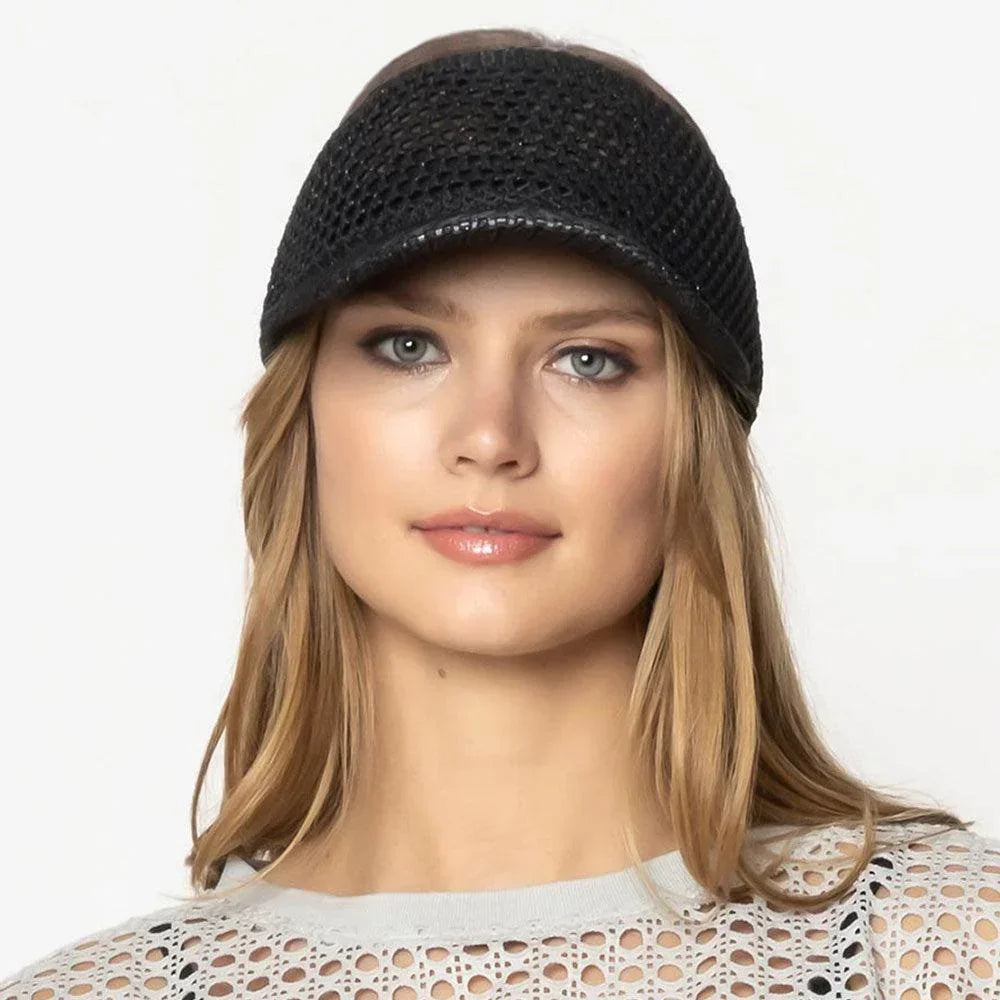 Lurex Metallic Visor Sun Hat - Jewelry Store by Erik Rayo