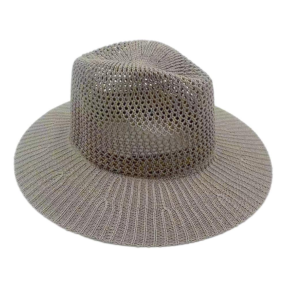 Lurex Metallic Straw Panama Sun Hat - Jewelry Store by Erik Rayo