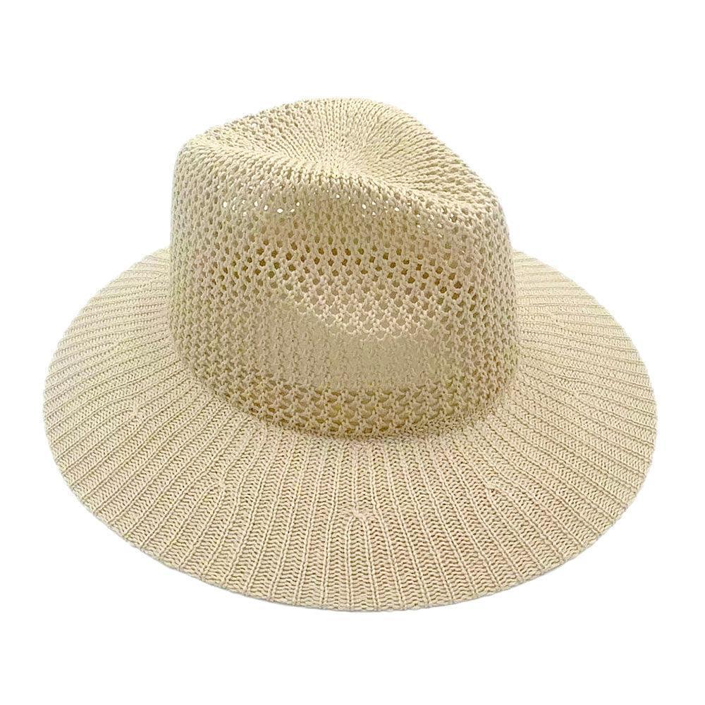 Lurex Metallic Straw Panama Sun Hat - Jewelry Store by Erik Rayo