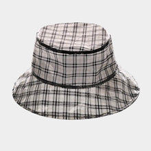 Load image into Gallery viewer, Plaid Check Pattern Bucket Hat
