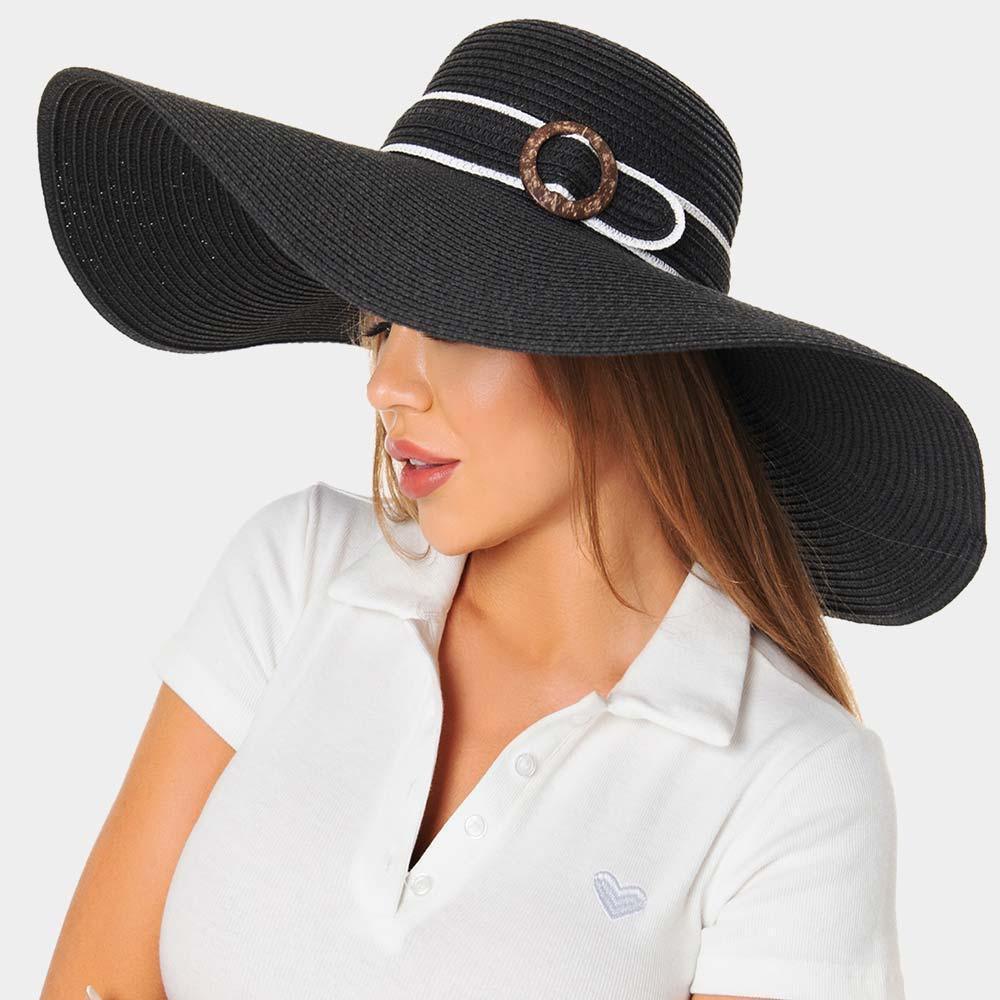 Buckle Band Straw Sun Hat - Jewelry Store by Erik Rayo