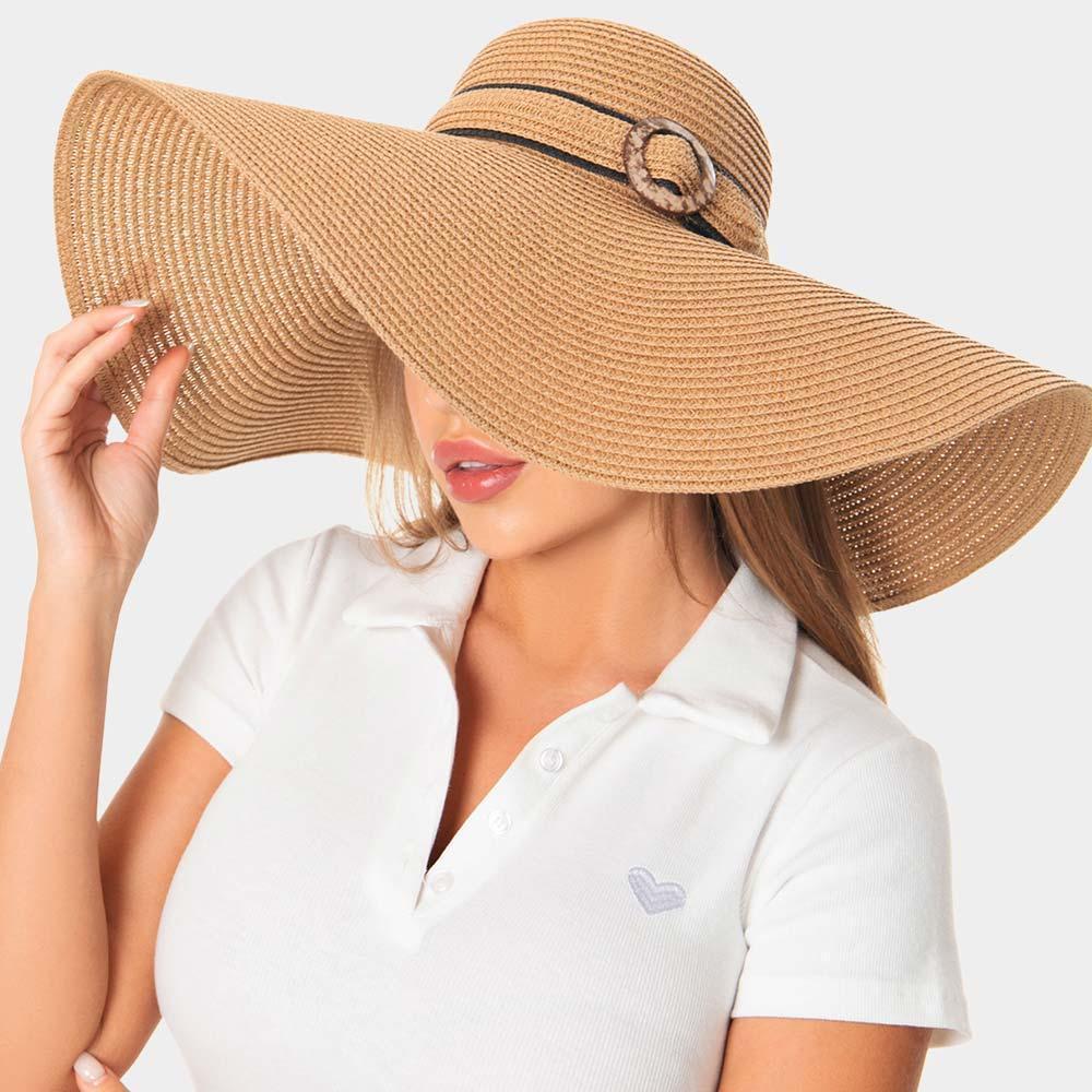 Buckle Band Straw Sun Hat - Jewelry Store by Erik Rayo