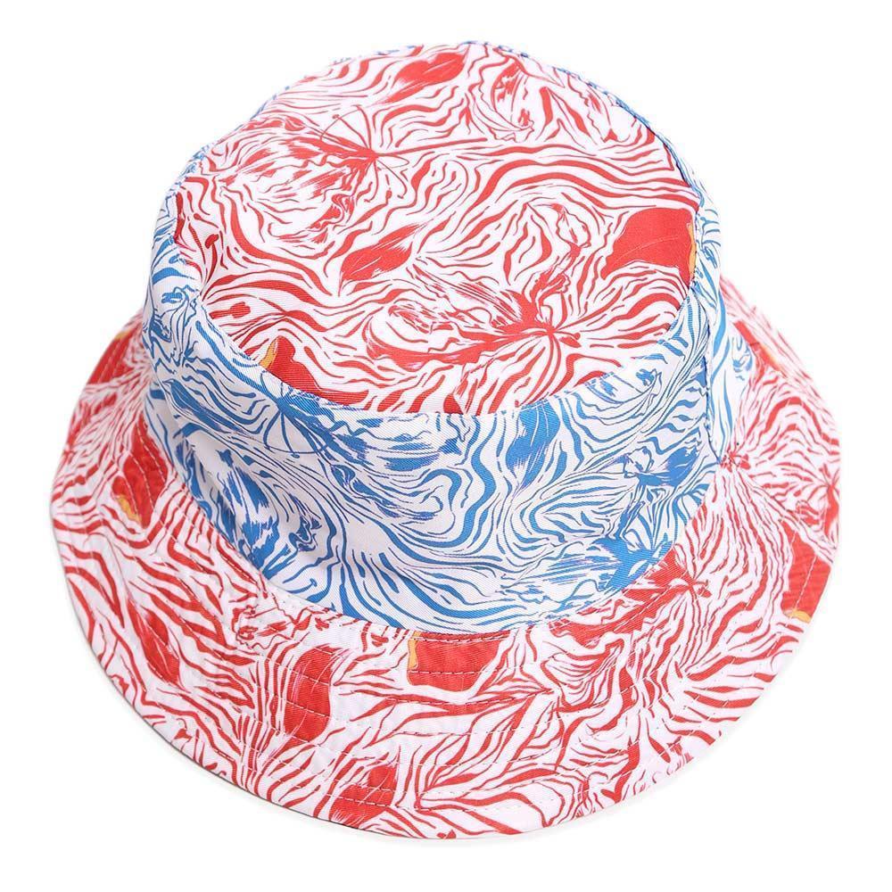 Reversible Abstract Patterned Bucket Hat - Jewelry Store by Erik Rayo