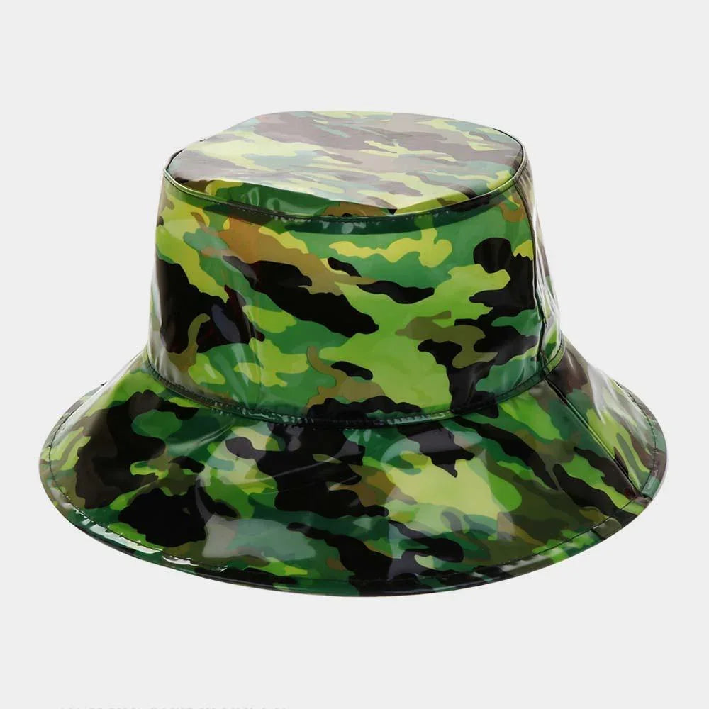 Camouflage Pattern Bucket Sun Hat - Jewelry Store by Erik Rayo