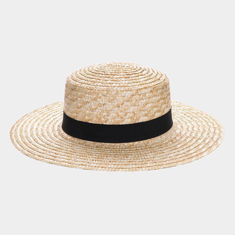 Black Band Straw Sun Hat - Jewelry Store by Erik Rayo