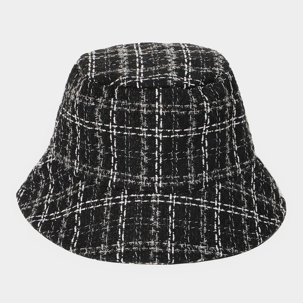 Plaid Check Patterned Bucket Hat