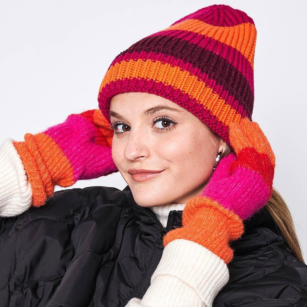 Striped Cuff Beanie Hat - Jewelry Store by Erik Rayo