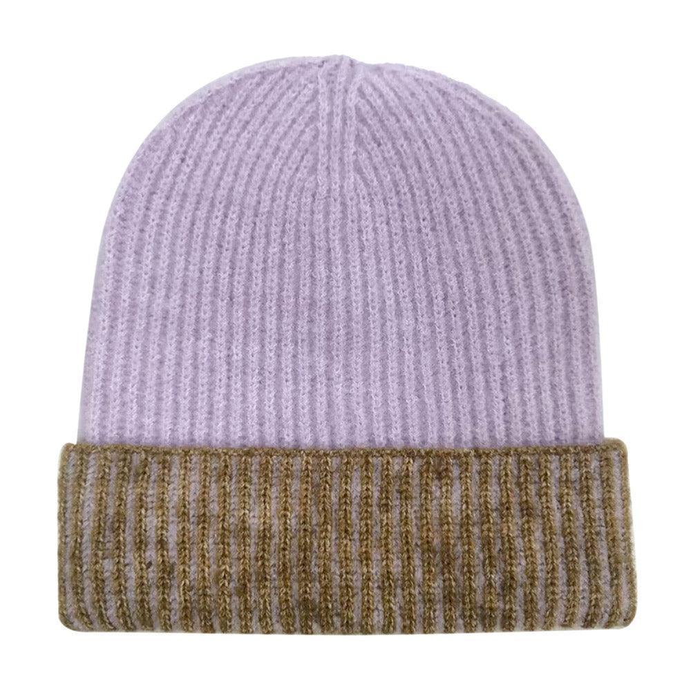 Two Tone Cuff Beanie Hat - Jewelry Store by Erik Rayo