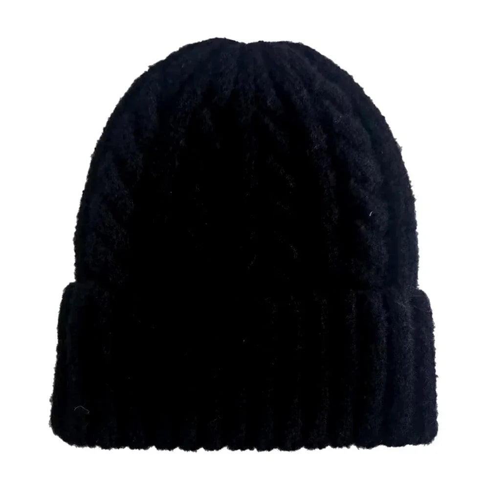 Solid Cable Knit Beanie Hat - Jewelry Store by Erik Rayo