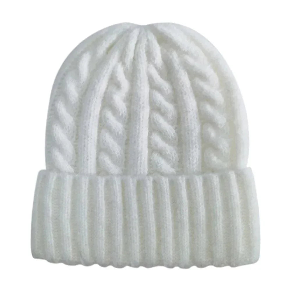 Solid Cable Knit Beanie Hat - Jewelry Store by Erik Rayo