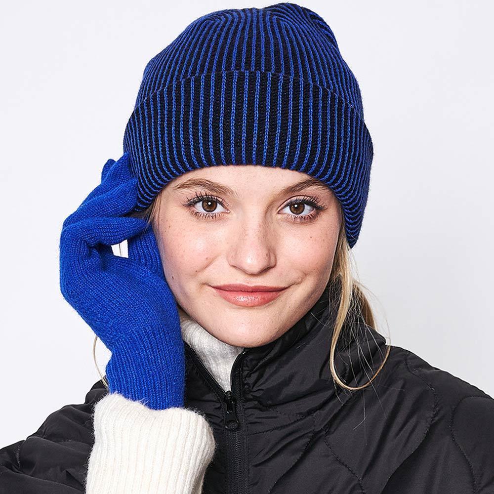 Woven Two Tone Beanie Hat - Jewelry Store by Erik Rayo