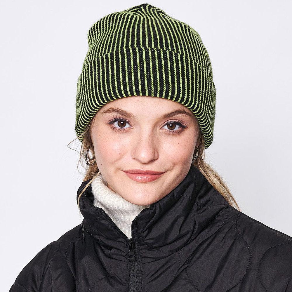 Woven Two Tone Beanie Hat - Jewelry Store by Erik Rayo