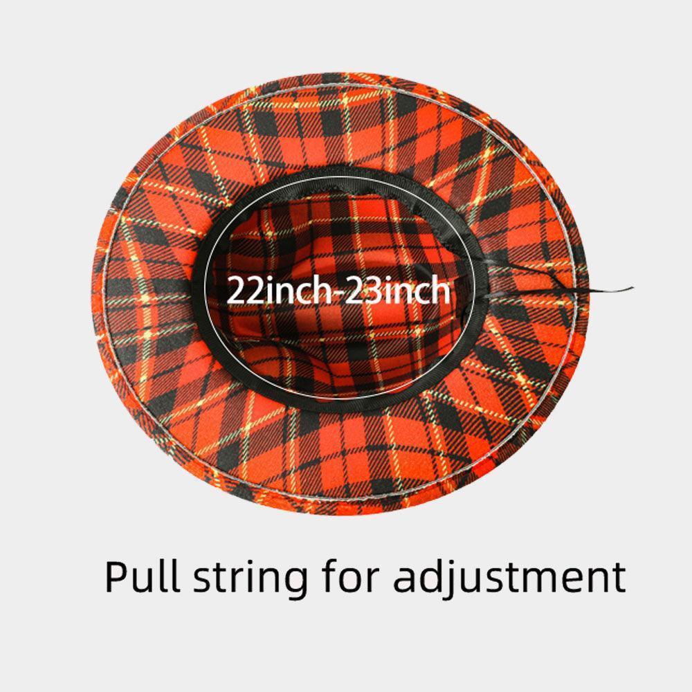 Belt Band Accented Plaid Check Patterned Fedora Hat - Jewelry Store by Erik Rayo