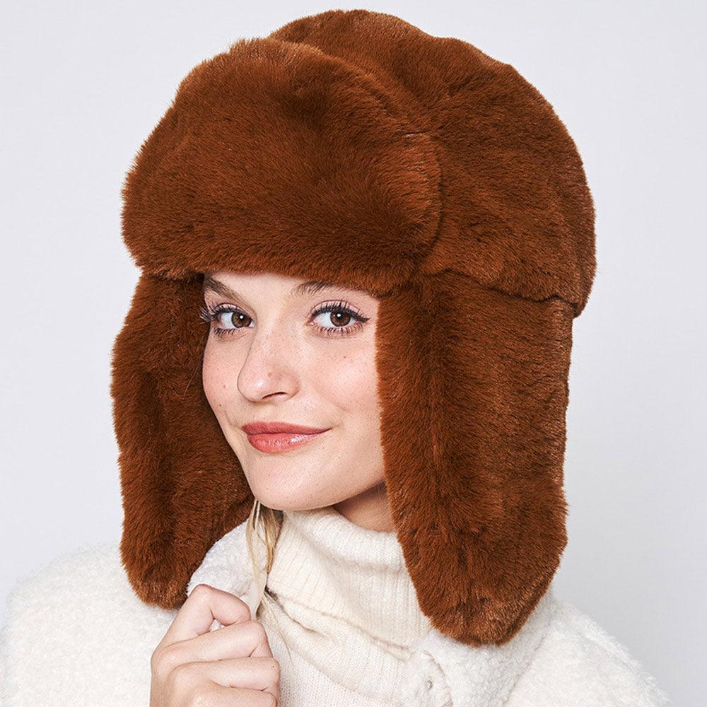 Solid Faux Fur Trapper Hat - Jewelry Store by Erik Rayo