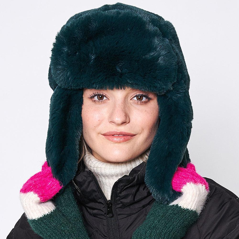 Solid Faux Fur Trapper Hat - Jewelry Store by Erik Rayo