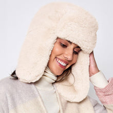 Load image into Gallery viewer, Solid Faux Fur Trapper Hat
