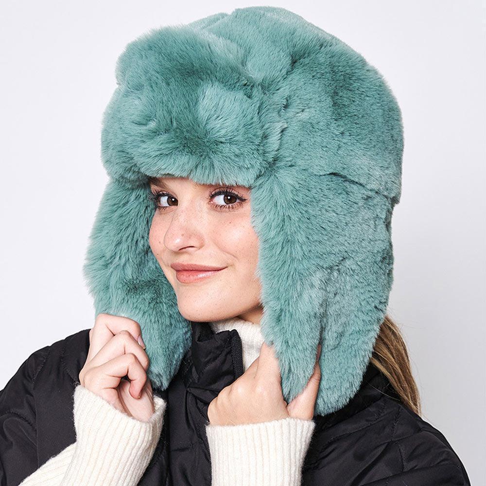 Solid Faux Fur Trapper Hat - Jewelry Store by Erik Rayo