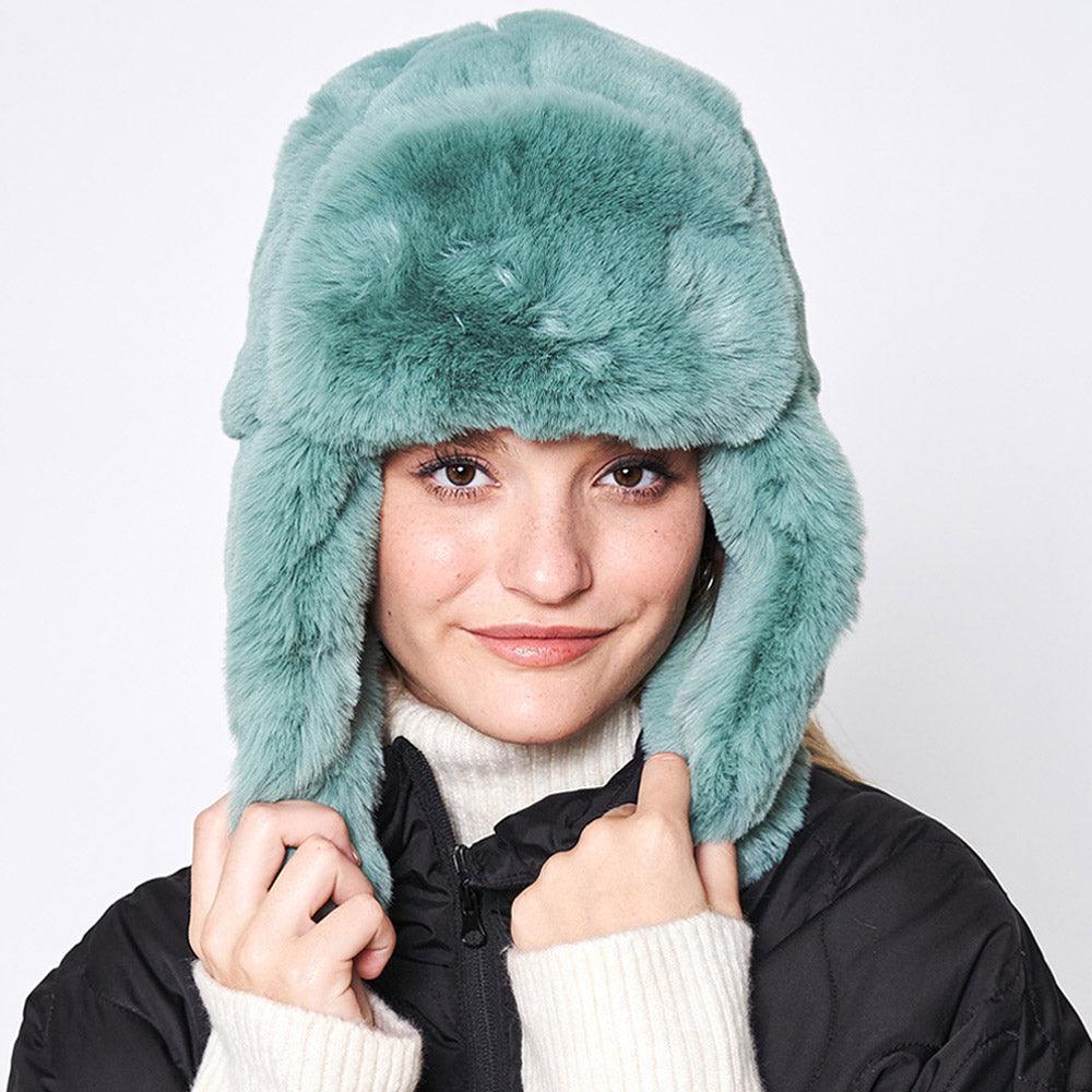 Solid Faux Fur Trapper Hat - Jewelry Store by Erik Rayo