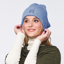 Load image into Gallery viewer, Sequin Embellished Lurex Cuff Beanie Hat
