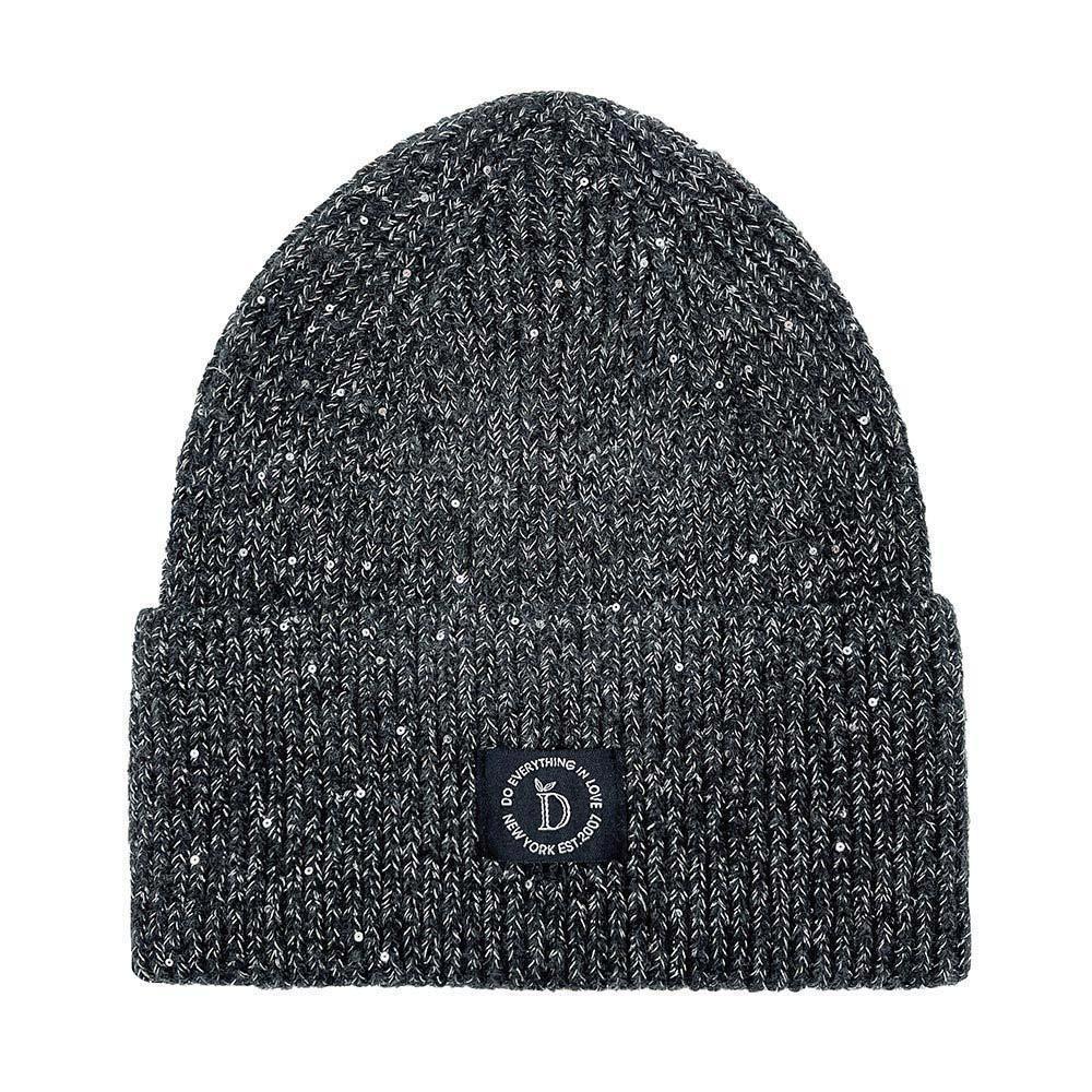 Sequin Embellished Lurex Cuff Beanie Hat - Jewelry Store by Erik Rayo