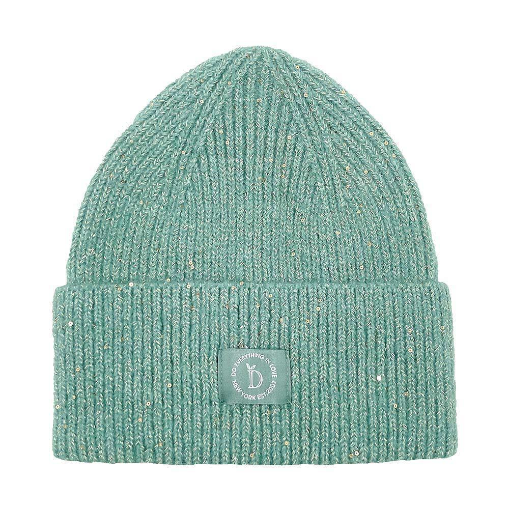 Sequin Embellished Lurex Cuff Beanie Hat - Jewelry Store by Erik Rayo