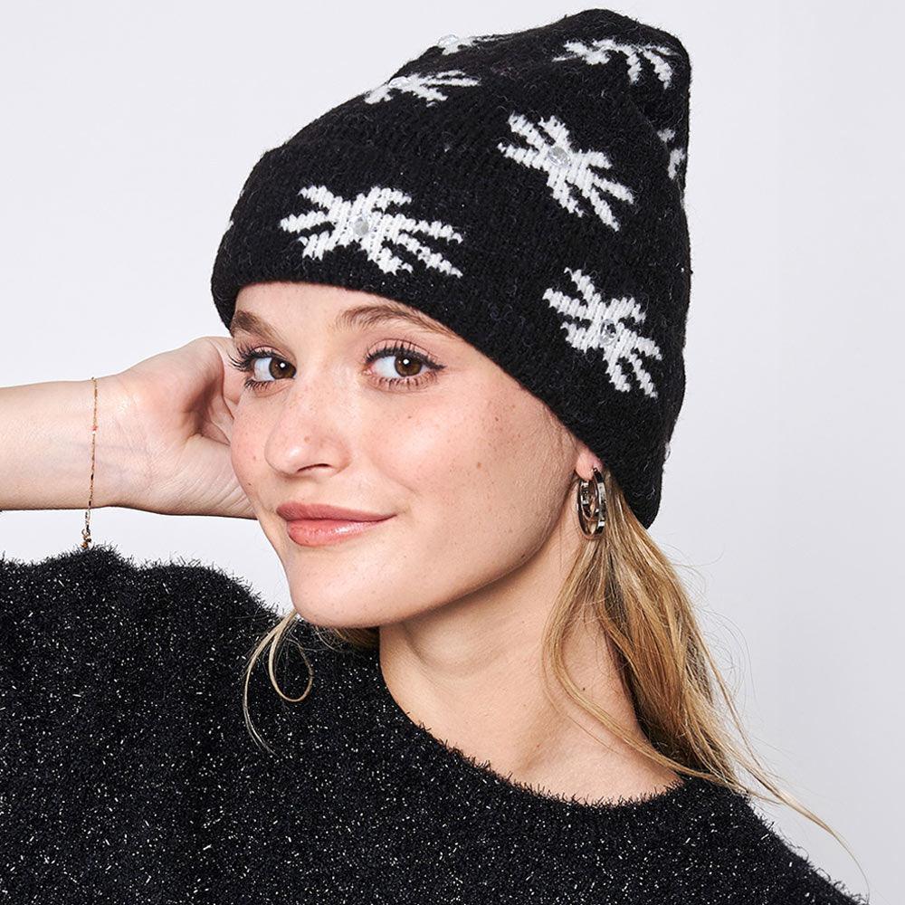 Gem Flower Beanie Hat - Jewelry Store by Erik Rayo