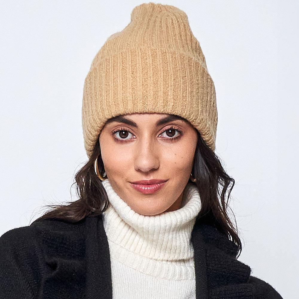 Solid Knitted Beanie Hat - Jewelry Store by Erik Rayo