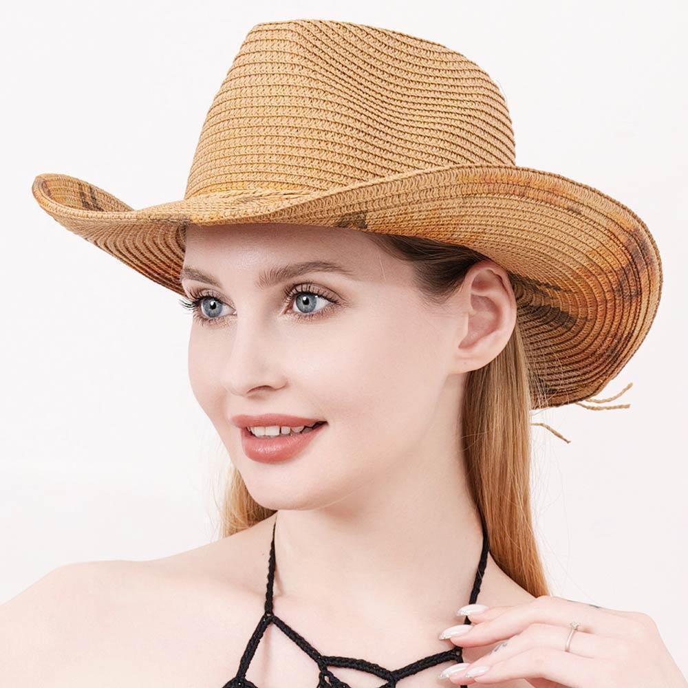 Sunflower Printed Straw Panama Sun Hat - Jewelry Store by Erik Rayo