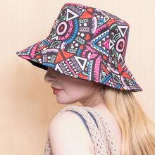 Load image into Gallery viewer, Geometric Patterned Bucket Hat
