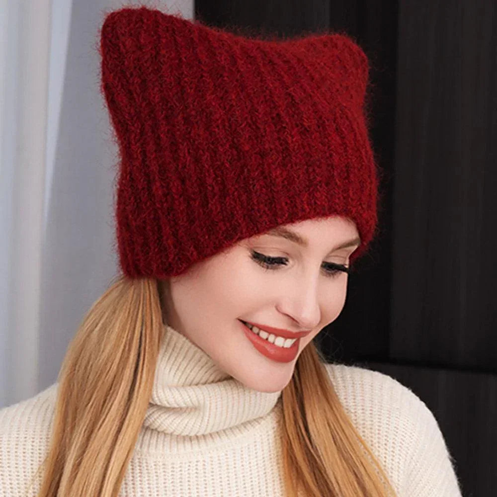 Cat Knit Beanie Hat - Jewelry Store by Erik Rayo