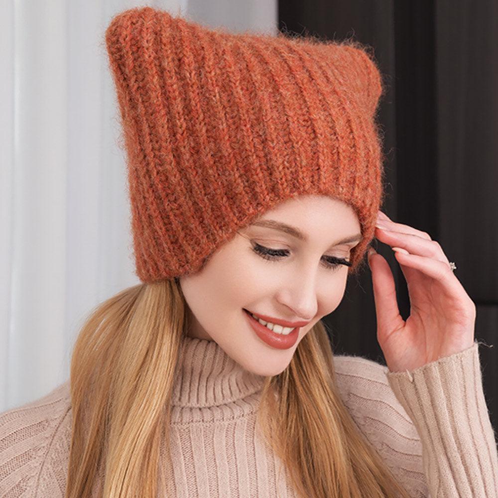 Cat Knit Beanie Hat - Jewelry Store by Erik Rayo