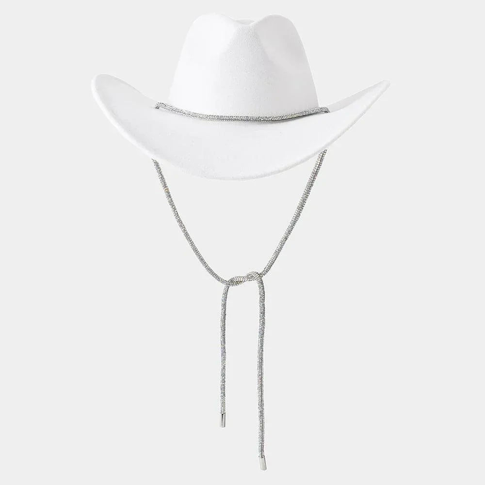 Bling Band Strap Cowboy Fedora Panama Hat - Jewelry Store by Erik Rayo