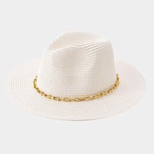 Load image into Gallery viewer, Hardware Chain Band Pointed Straw Hat
