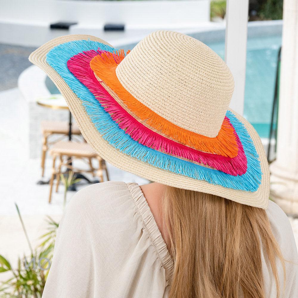 Raffia Tassel Pointed Sun Hat