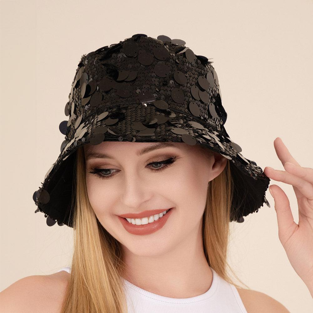 Sequin Embellished Bucket Hat