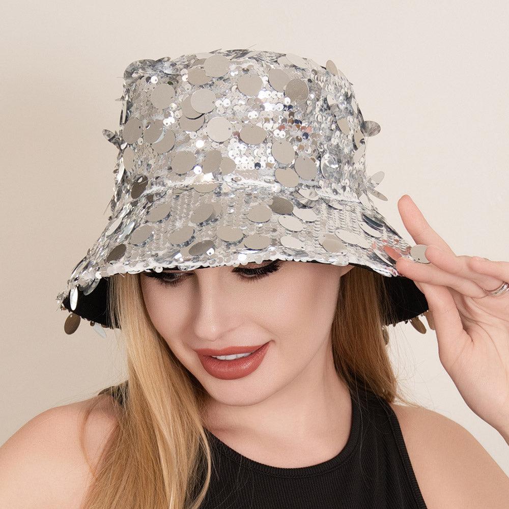 Sequin Embellished Bucket Hat